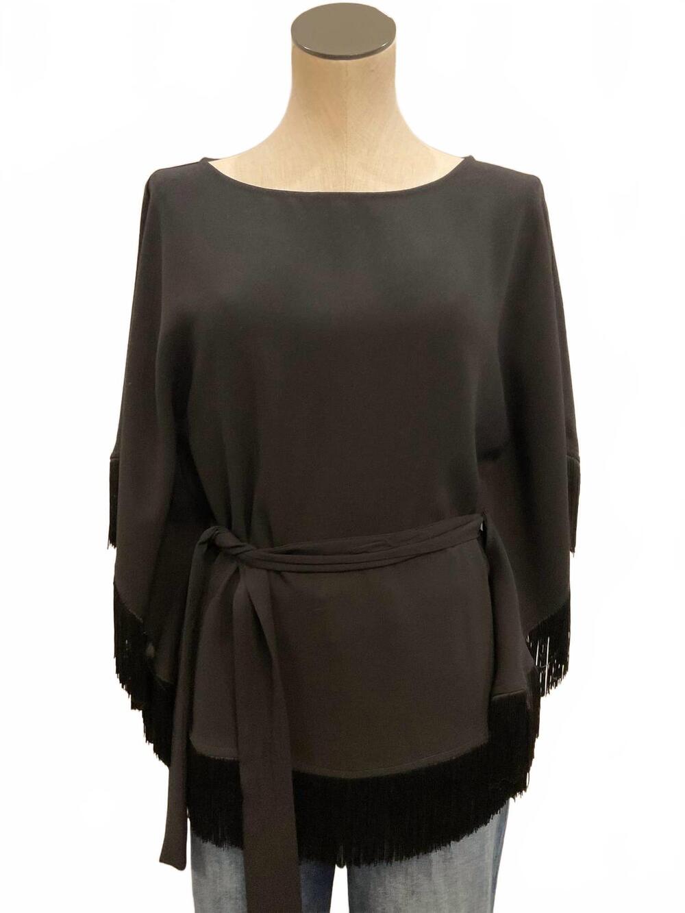 NEW TRINA TURK women's eye opener top in black